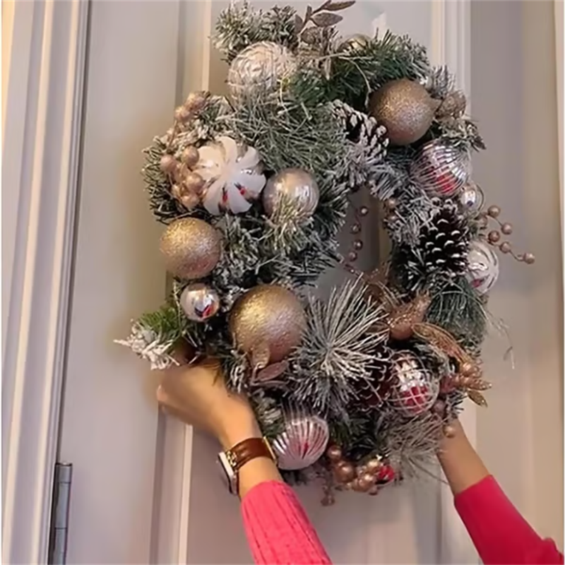 🏠Hak z przyssawką ze stali nierdzewnej do wieńców bożonarodzeniowych