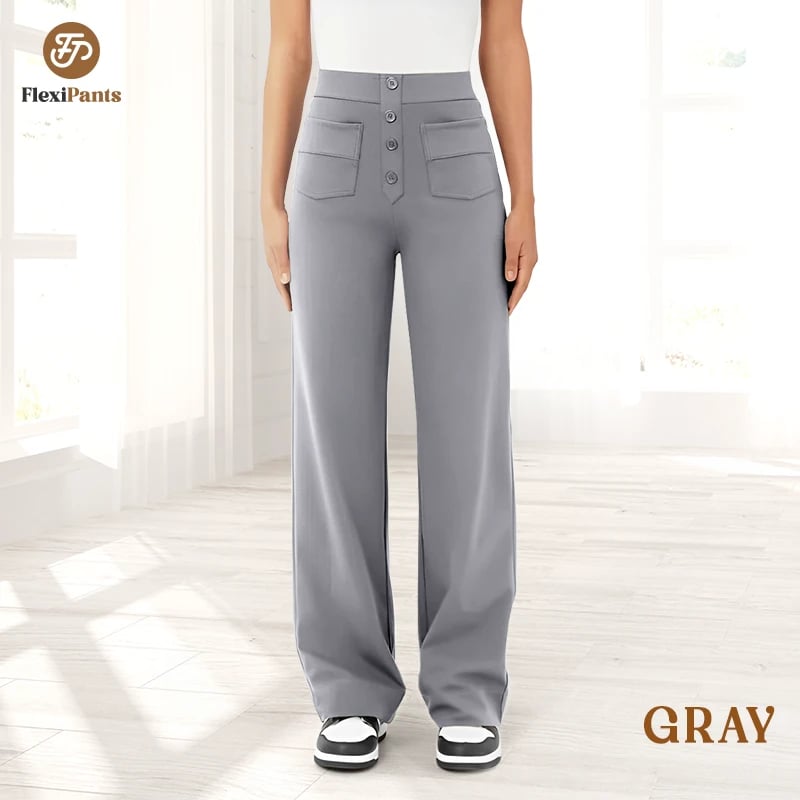 🔥49% REDUCERE - 🔥- Pantaloni casual elastici cu talie înaltă pentru femei