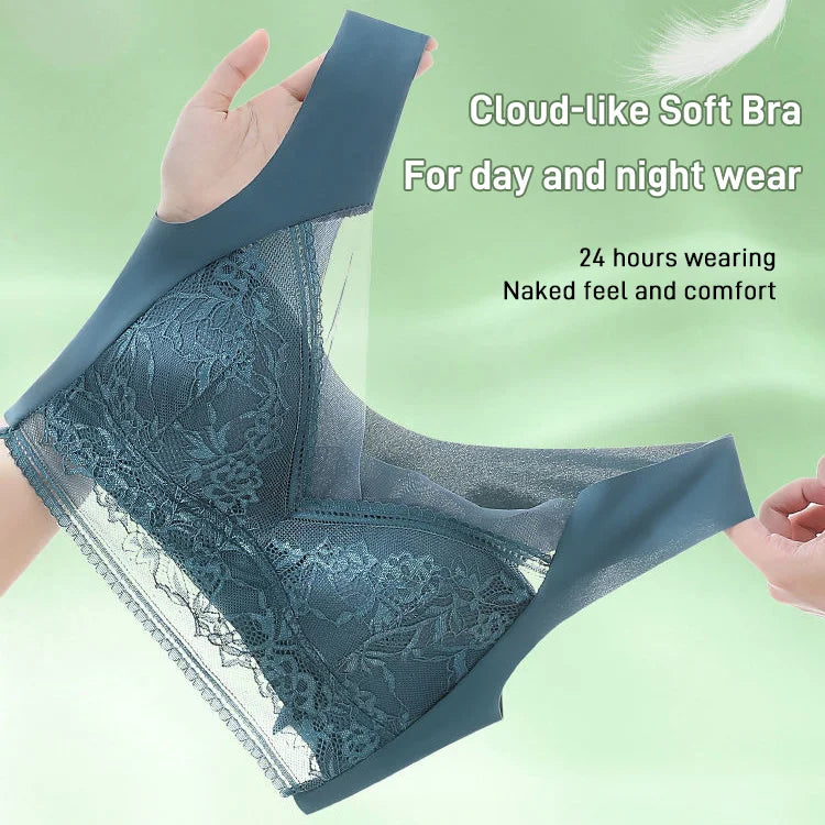 👙 Sutien din dantelă pentru femei super confortabil și moale, fără inel de oțel【✨1 + 1 gratuit】