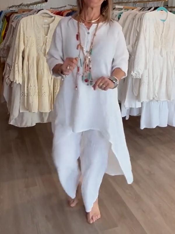 Costum de damă din in monocrom