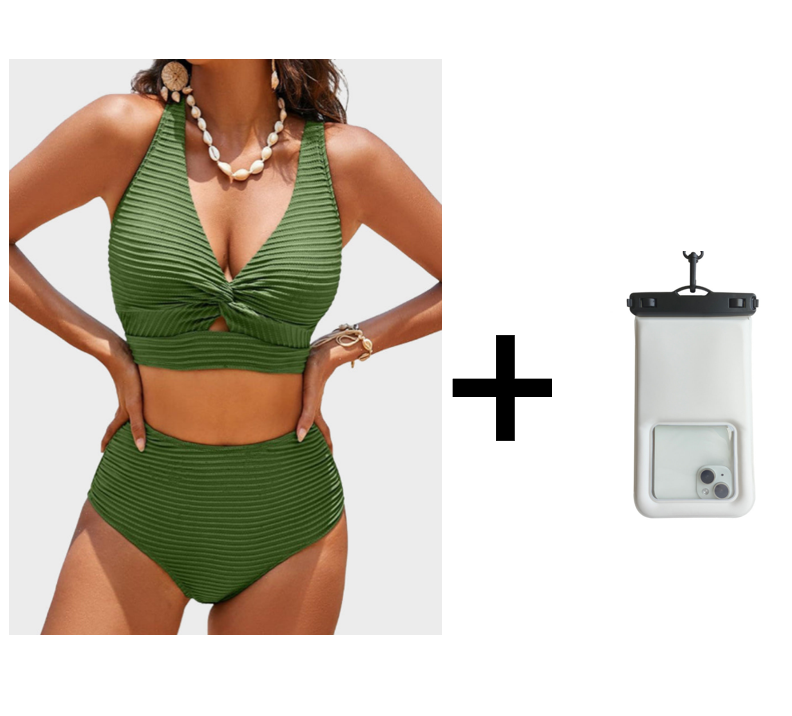 👙Komplet bikini z wysokim stanem