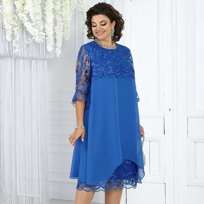 Rochie midi din dantelă de damă