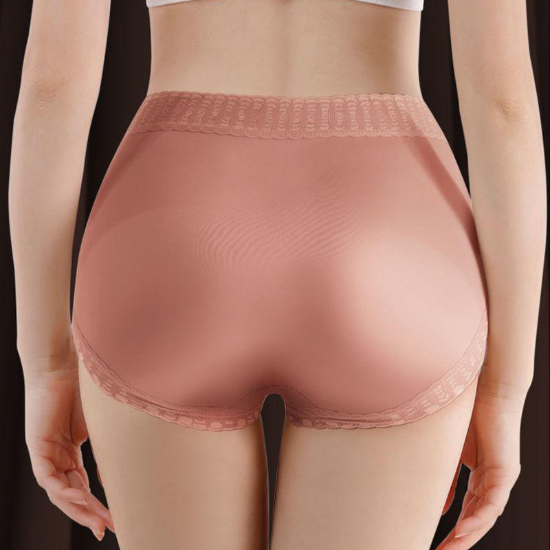【🌷Cumpărați 1 și primiți 2 gratuit】Chiloți sexy din mătase, fără cusături, pentru ridicarea șoldului, cu control pentru burtă