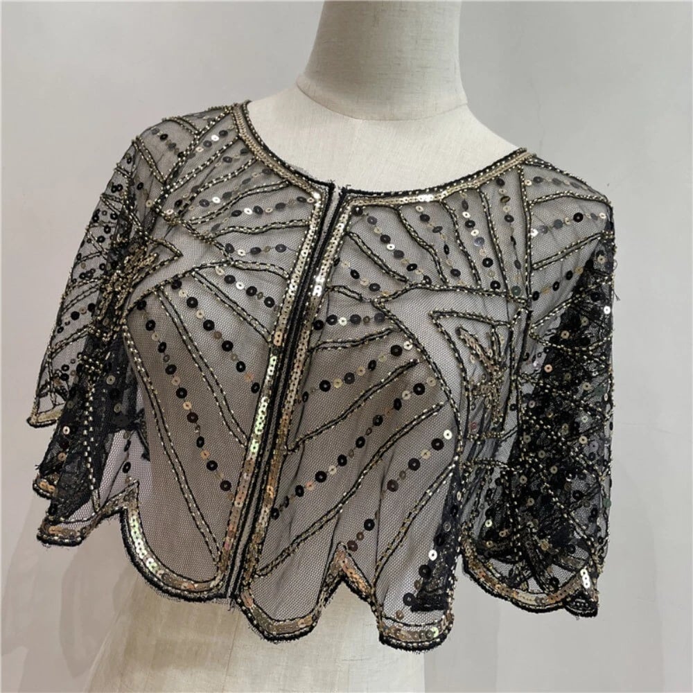 ⏳Ofertă limitată în timp  ⏰ Șal Vintage Lace Beaded