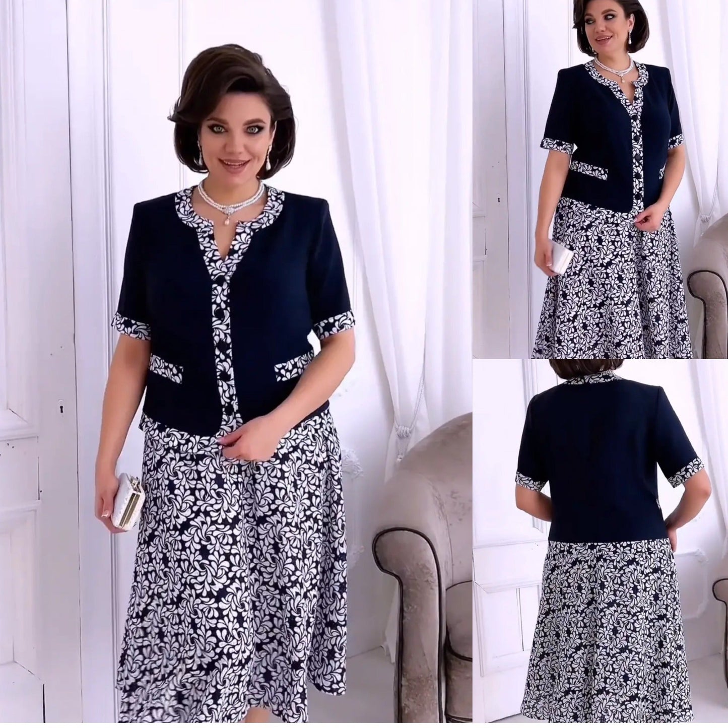 🔥❤️【S-5XL】❤️Cea mai recentă rochie elegantă din 2025