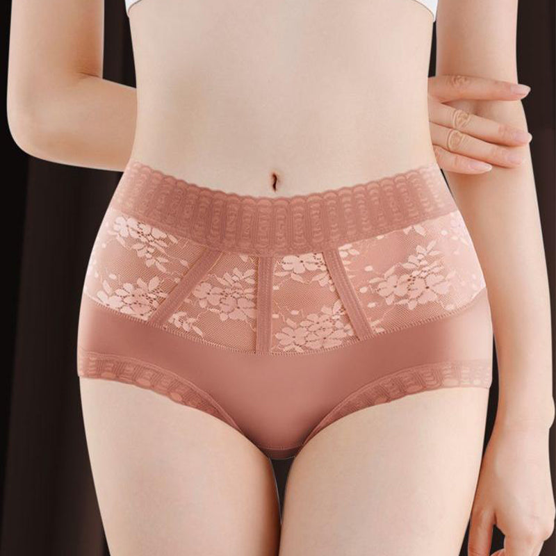 【🌷Cumpărați 1 și primiți 2 gratuit】Chiloți sexy din mătase, fără cusături, pentru ridicarea șoldului, cu control pentru burtă