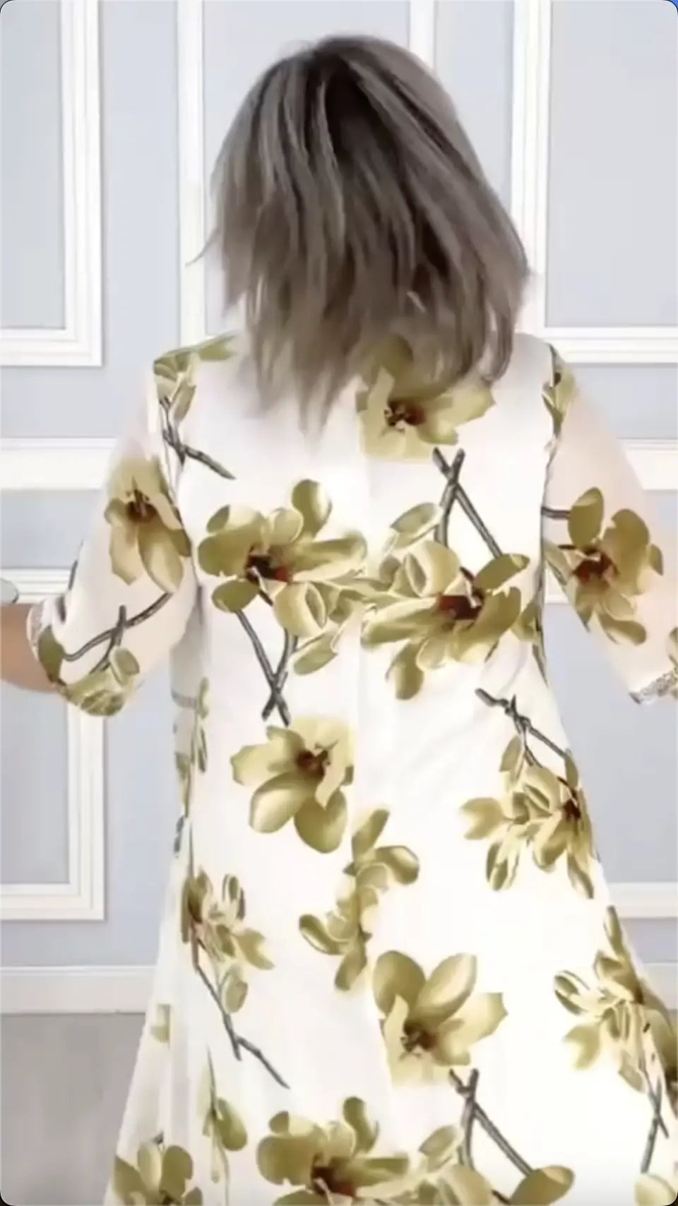 🌸2025 Nowa moda sukienki szyfonowe z nadrukiem