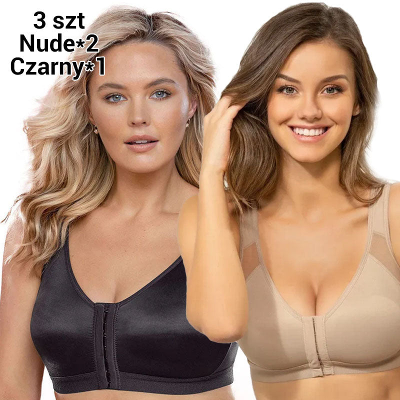 💝Biustonosz Bezprzewodowy z Zapięciem z Przodu dla Kobiet