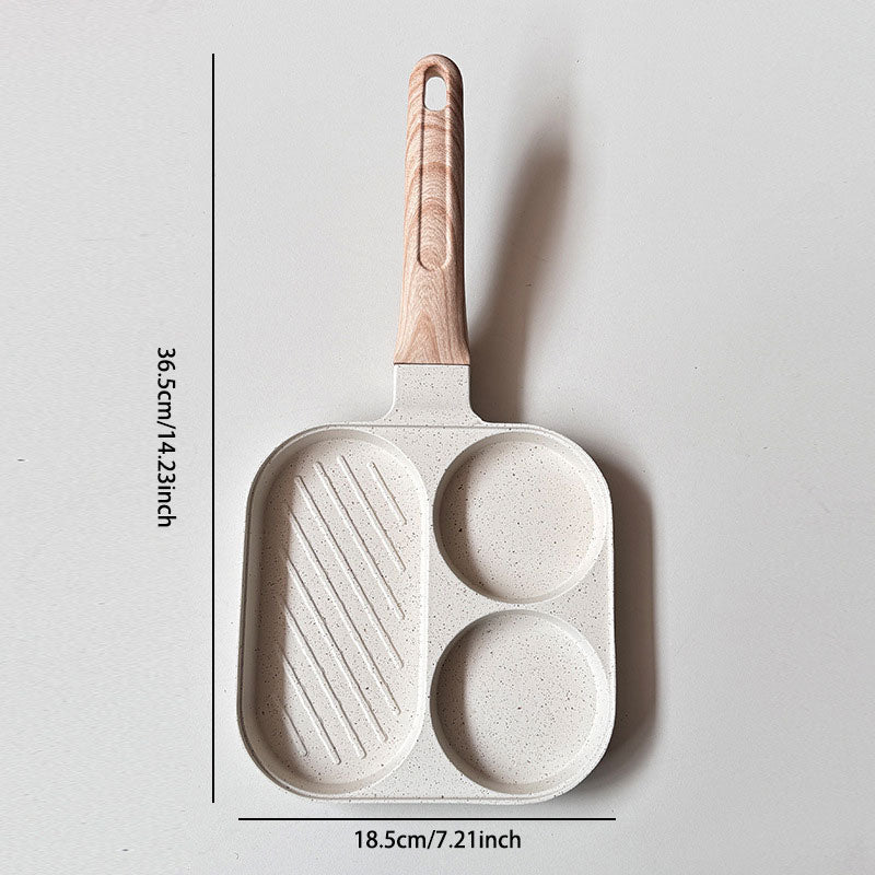 Patelnia śniadaniowa 3 w 1 – nieprzywierająca, równomiernie rozprowadzająca ciepło i oszczędzająca czas konstrukcja