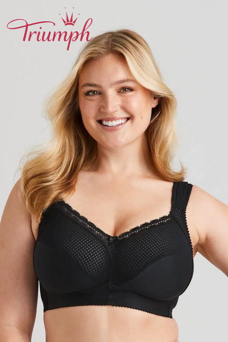 💖Triumph® Zestaw 3 sztuk ✨Wygodny bawełniany biustonosz w groszki