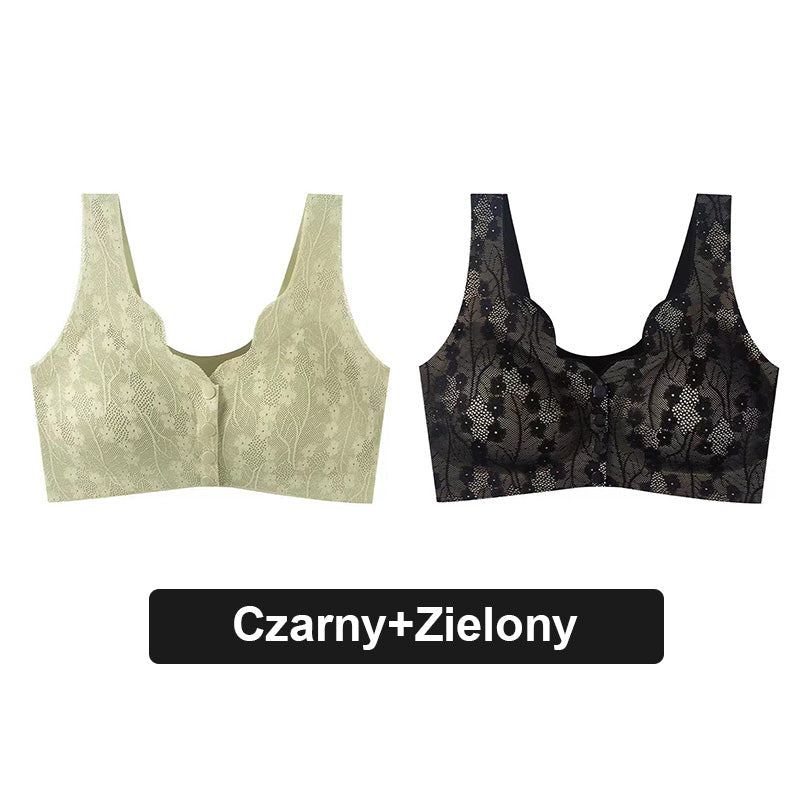 🩱 Sutien de mărime plus din dantelă sexy, respirabil și confortabil cu nasturi