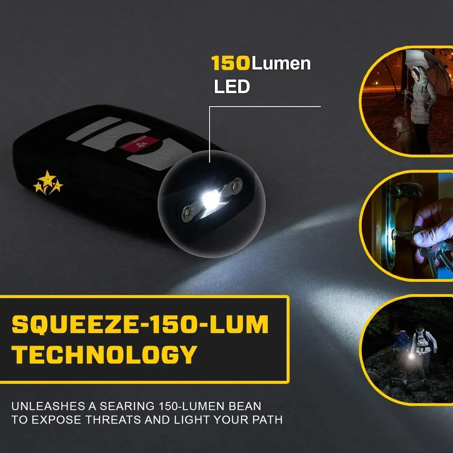 🔥 Ostrzeżenie dotyczące bezpieczeństwa na rok 2025⚡️ VOLTIC V77 3 w 1 – paralizator, latarka i alarm w breloku samochodowym