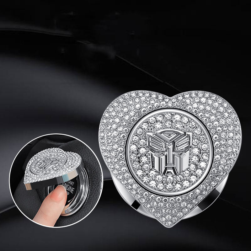 Promoție 2025🔥Carcasă de protecție cu pornire cu un singur buton, incrustată cu diamante