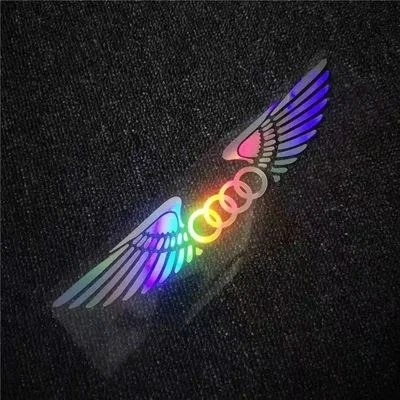 Laserowa naklejka na samochód 3D Angel Wings ✧4PCS✧