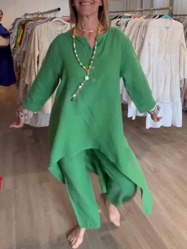 Costum de damă din in monocrom