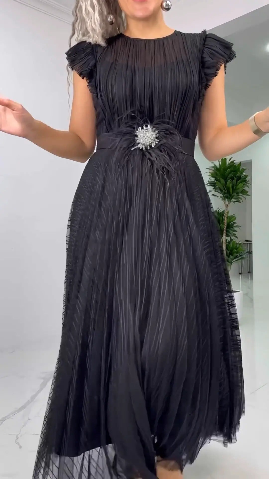 [S-5XL]🥰✨Rochie din șifon slim fit 2025