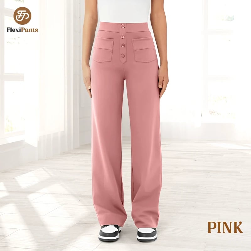 🔥49% REDUCERE - 🔥- Pantaloni casual elastici cu talie înaltă pentru femei