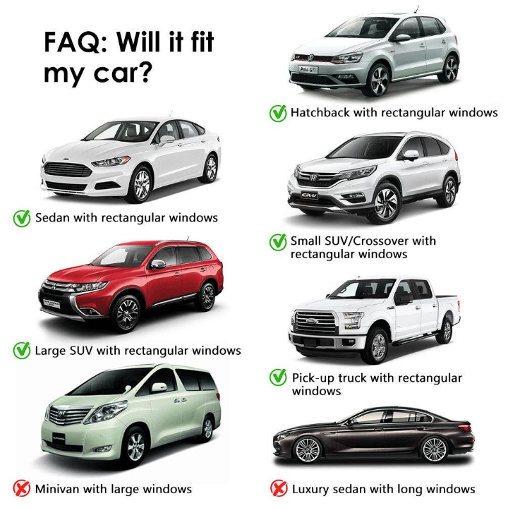 🚗🐛 Filtre universale pentru geamuri auto 🦟