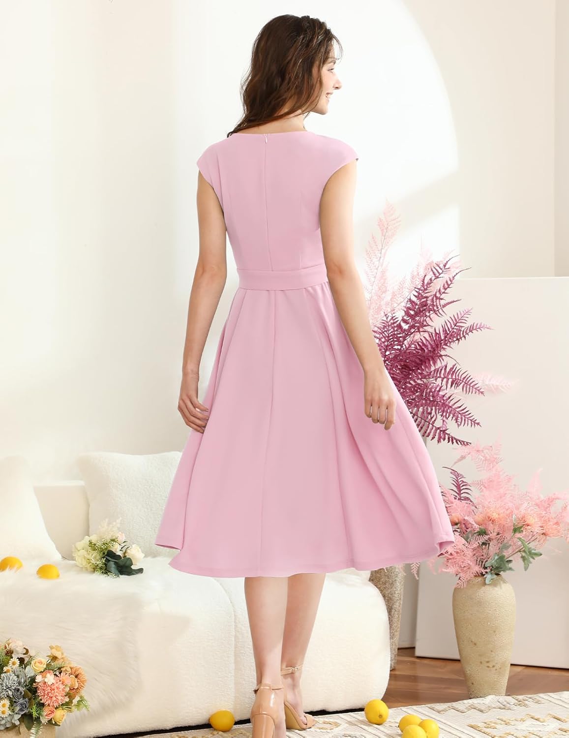 Sukienki koktajlowe DRESSTELLS dla kobiet, formalne suknie ślubne, skromne suknie balowe na przyjęcie w kościele w 2025 roku