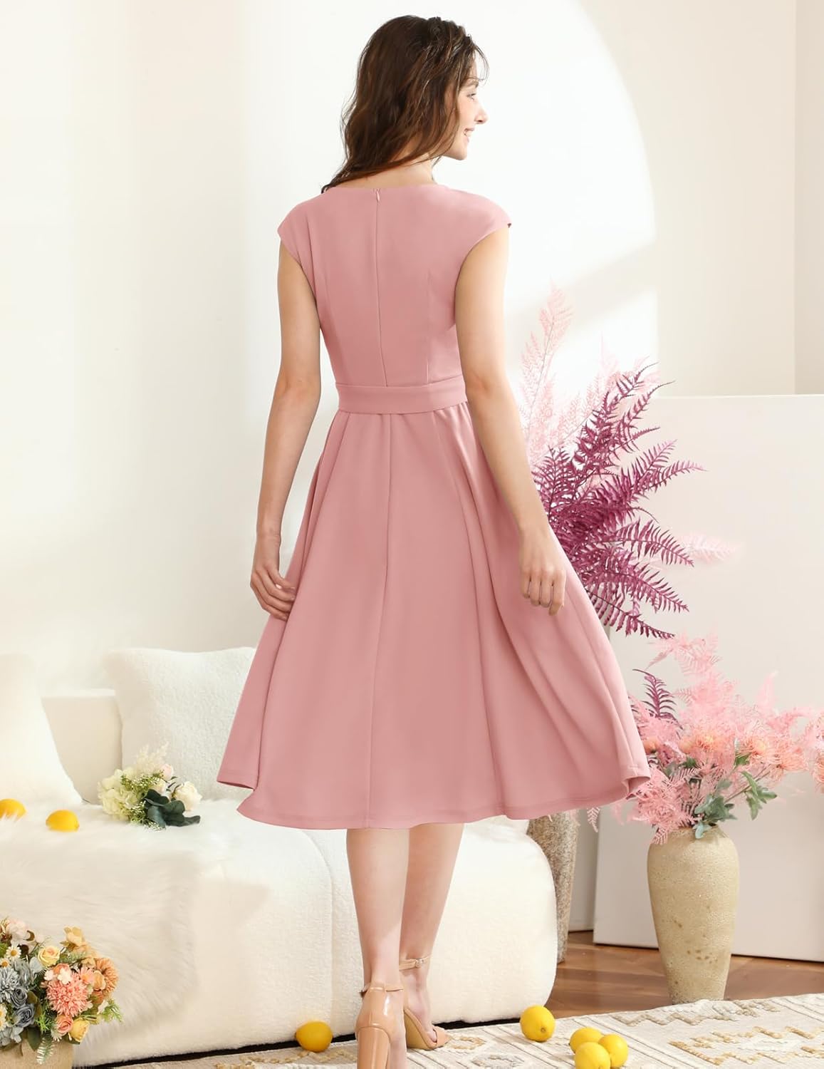 Sukienki koktajlowe DRESSTELLS dla kobiet, formalne suknie ślubne, skromne suknie balowe na przyjęcie w kościele w 2025 roku