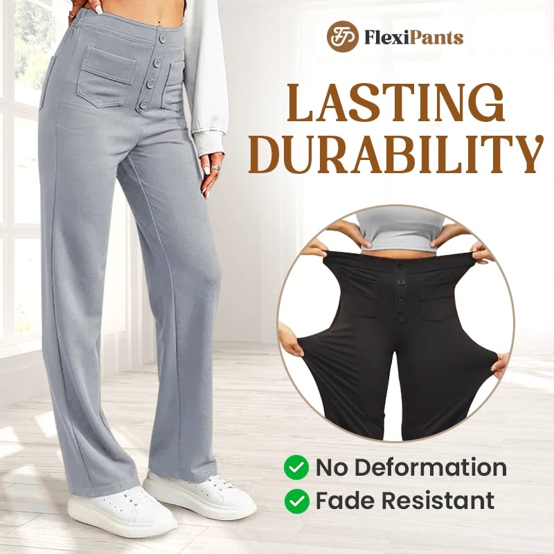 🔥49% REDUCERE - 🔥- Pantaloni casual elastici cu talie înaltă pentru femei