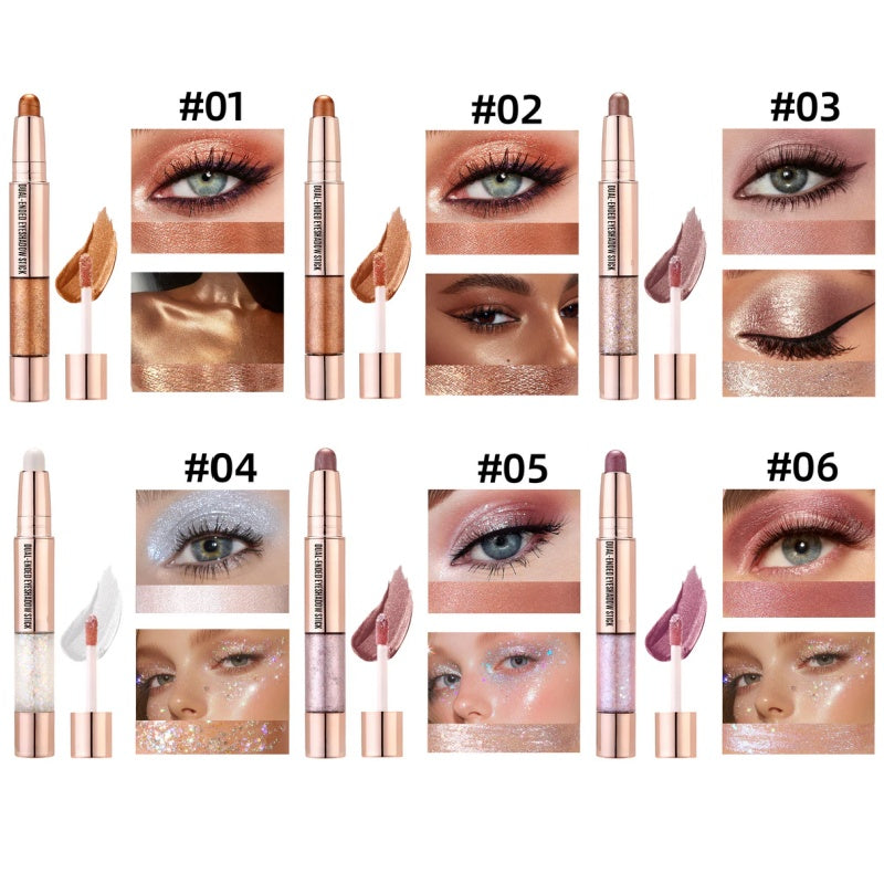 Kremowy podwójny ołówek do cieni do powiek