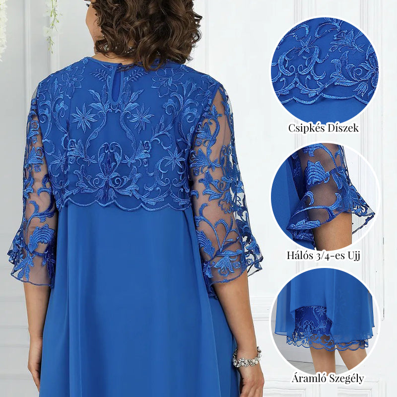 Rochie midi din dantelă de damă