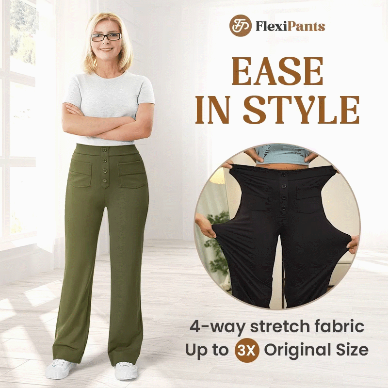 🔥49% REDUCERE - 🔥- Pantaloni casual elastici cu talie înaltă pentru femei