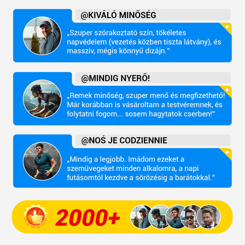 👓 Modne, lekkie okulary przeciwsłoneczne dla mężczyzn