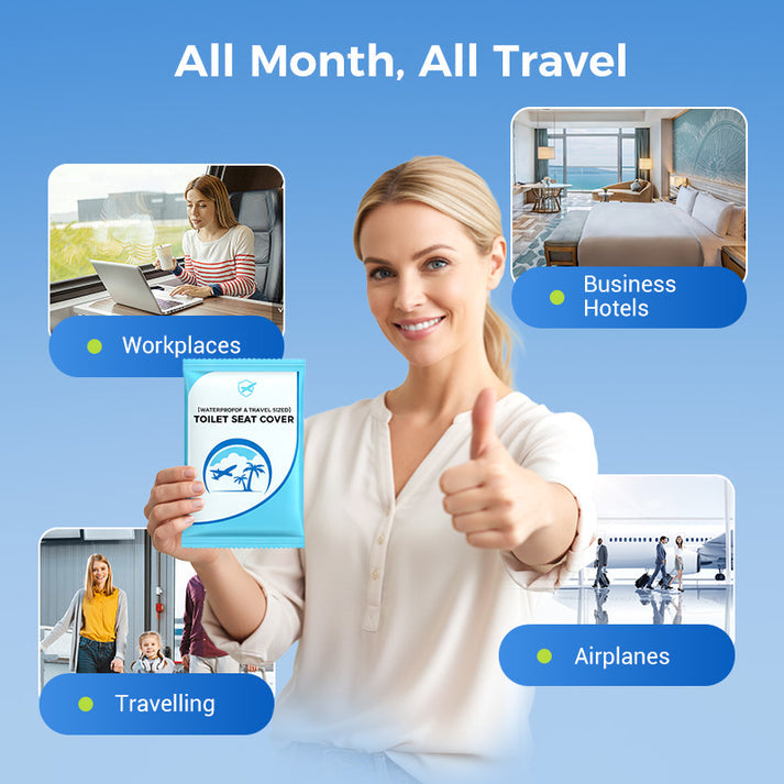 🛡️ Dla Twojego zdrowia! 🌿 Biodegradowalny, jednorazowy plastikowy ochraniacz na deskę sedesową 🥰