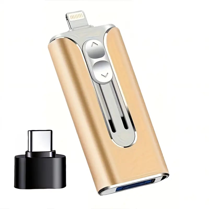 Unitate USB 4 în 1 pentru telefon mobil, 32~256 GB, Micro USB + 8 pini + USB 3.0, pentru computer