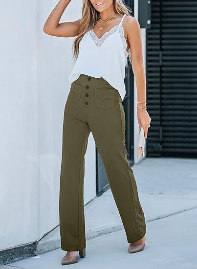 🔥49% REDUCERE - 🔥- Pantaloni casual elastici cu talie înaltă pentru femei