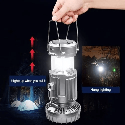 🔥2025 Promoție 🔥🌿Lampa de camping LED portabila cu ventilator