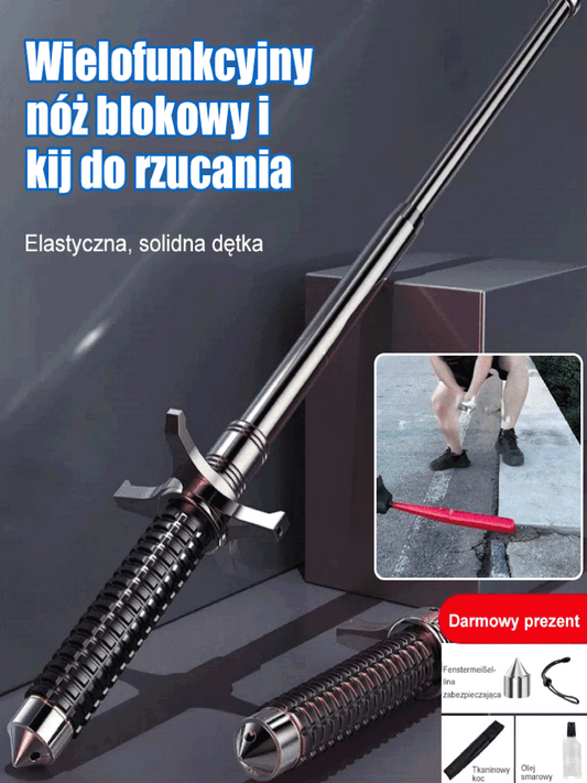 Baston telescopic multifuncțional - alpinism în aer liber