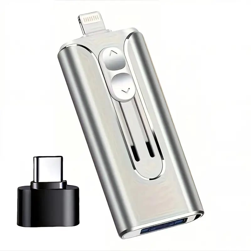 Unitate USB 4 în 1 pentru telefon mobil, 32~256 GB, Micro USB + 8 pini + USB 3.0, pentru computer