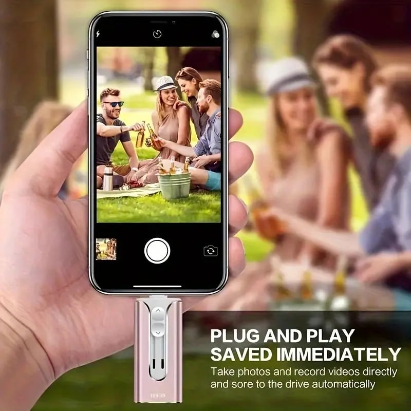 Unitate USB 4 în 1 pentru telefon mobil, 32~256 GB, Micro USB + 8 pini + USB 3.0, pentru computer