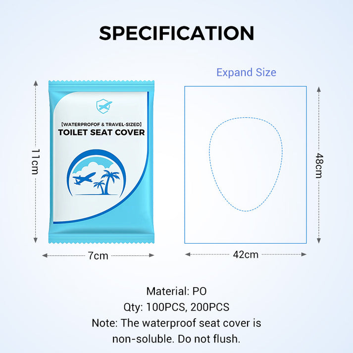 🛡️ Dla Twojego zdrowia! 🌿 Biodegradowalny, jednorazowy plastikowy ochraniacz na deskę sedesową 🥰