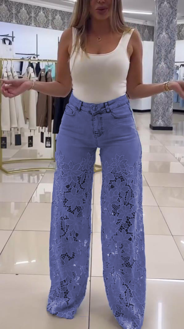 Blugi de dama eleganti din dantela