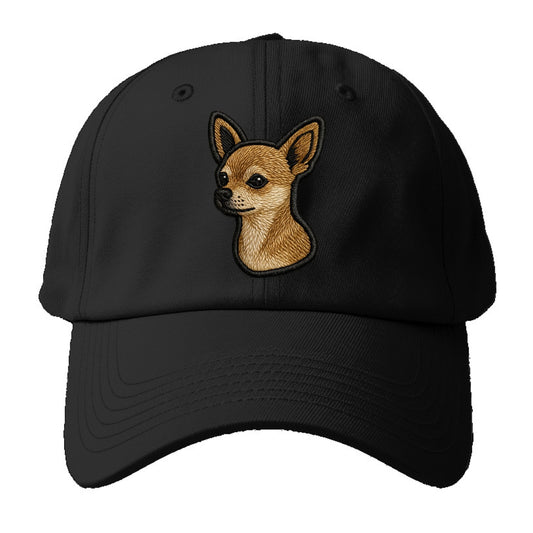 Chihuahua - Nowoczesne logo małego psa z buźką - Czapka baseballowa