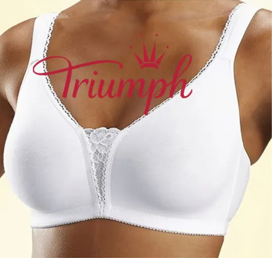 👙TRIUMPH - [3 buc] 🔥50% reducere sutien alb sexy din dantela marime