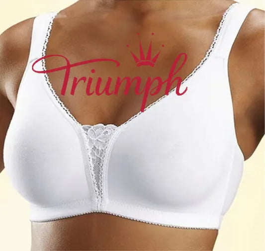 👙TRIUMPH - [3 buc] 🔥50% reducere sutien alb sexy din dantela marime