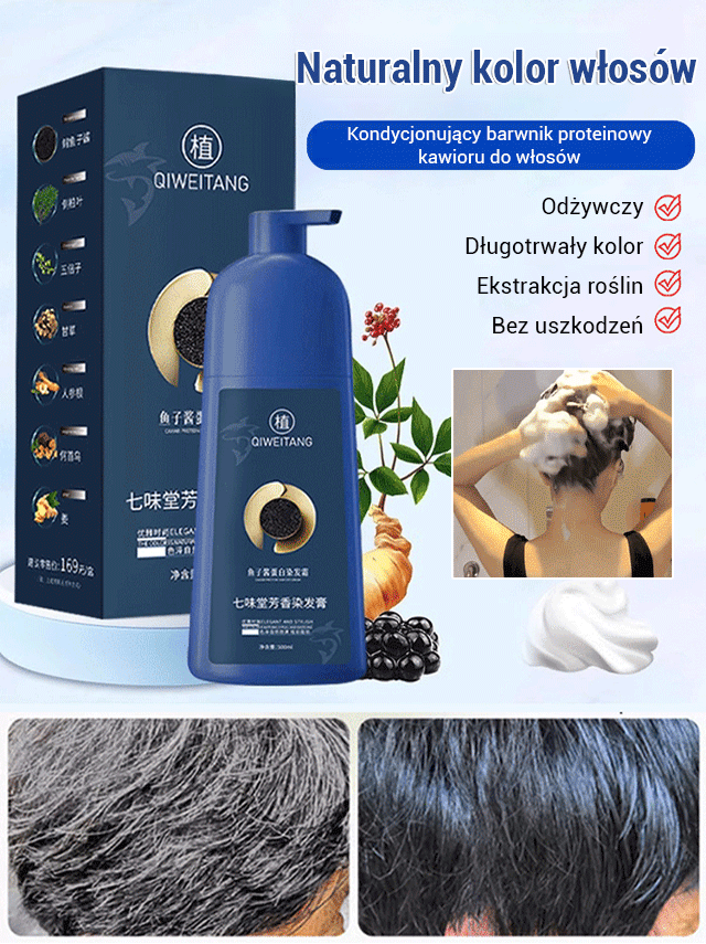 🔥Roślinny krem koloryzujący do włosów