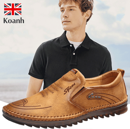 Cusut din piele lucrata manual Pantofi din piele casual respirabili