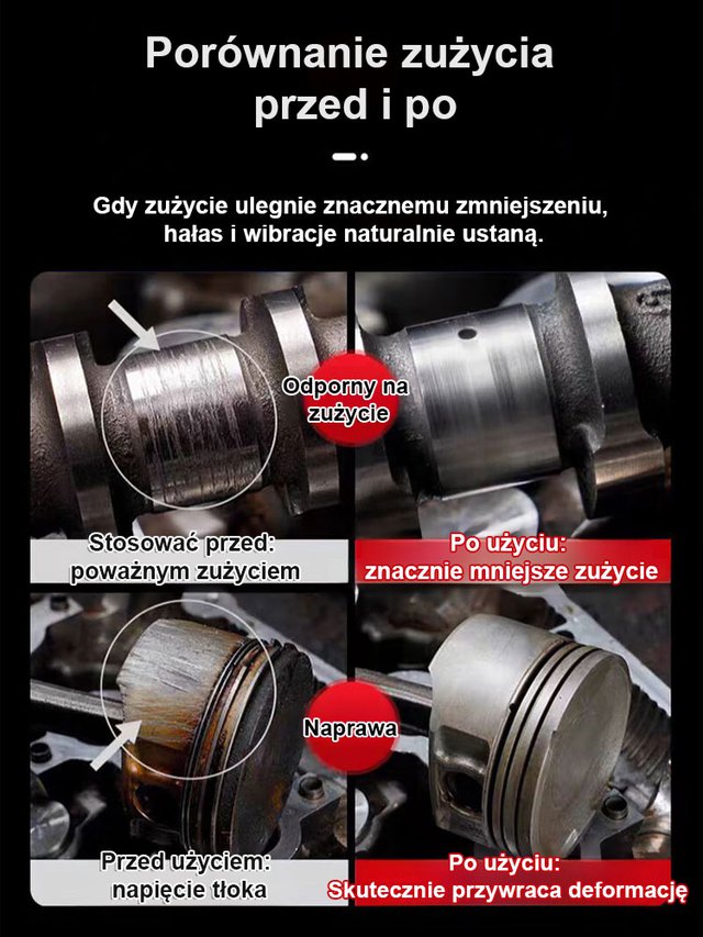 【Niezbędny do spalania oleju】Preparat ochronny przeciw zużyciu silnika samochodowego