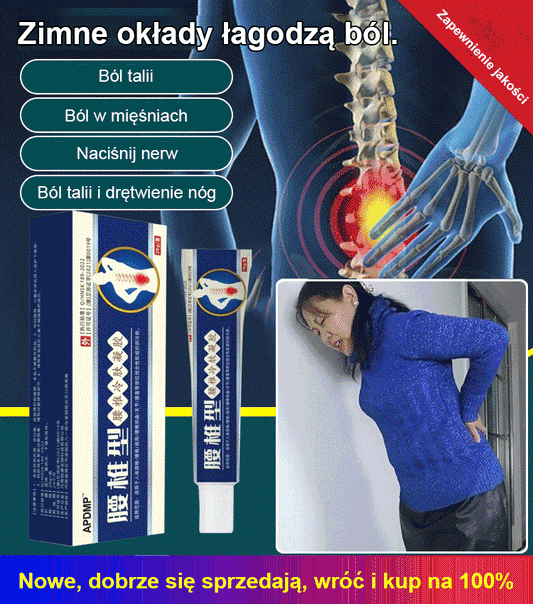 Żel chłodzący na kręgosłup lędźwiowy