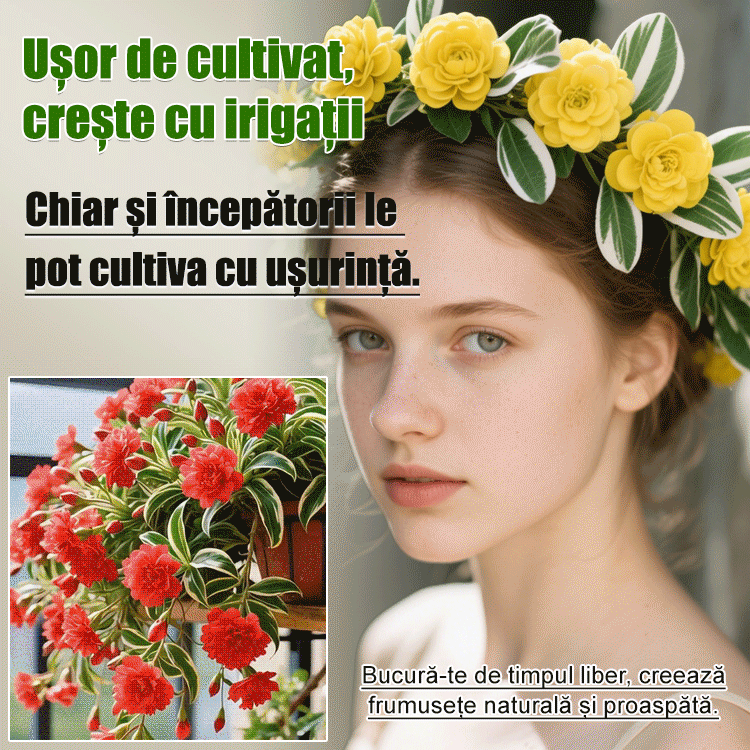 Semințe de Chlorophytum comosum 'Variegatum' cu aromă intensă, înflorire pe tot parcursul anului.