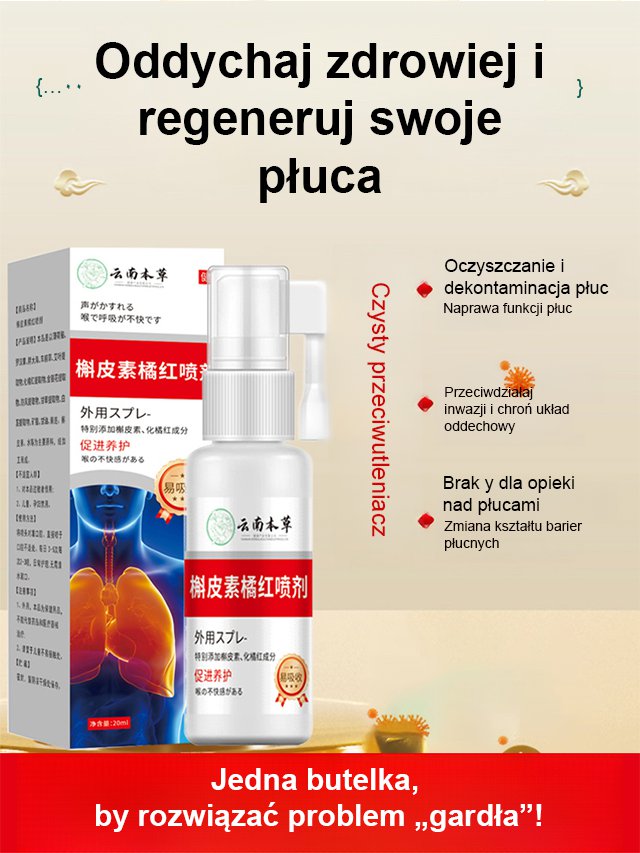 Yunnan Bencao Spray z Kwercetyną i Pomarańczą