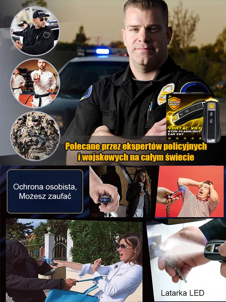 Wielofunkcyjny brelok do samoobrony