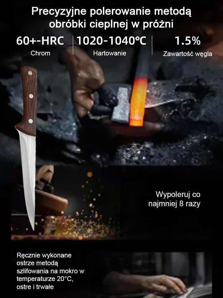 Ręcznie kuty nóż do filetowania-Długotrwała ostrość