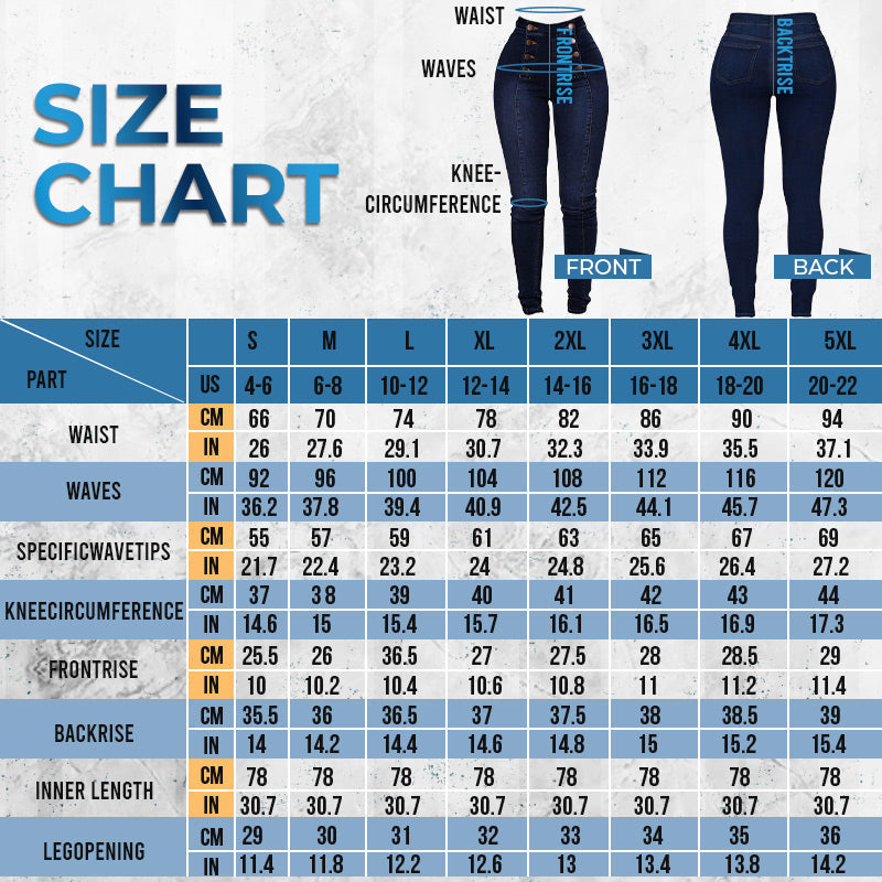 📦Płatność przy odbiorze👖Dżinsy skinny z wysokim stanem i podwójnymi rzędami